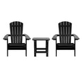 Set di 2 sedie Adirondack pieghevoli Emma e Oliver per interni/esterni con tavolino laterale