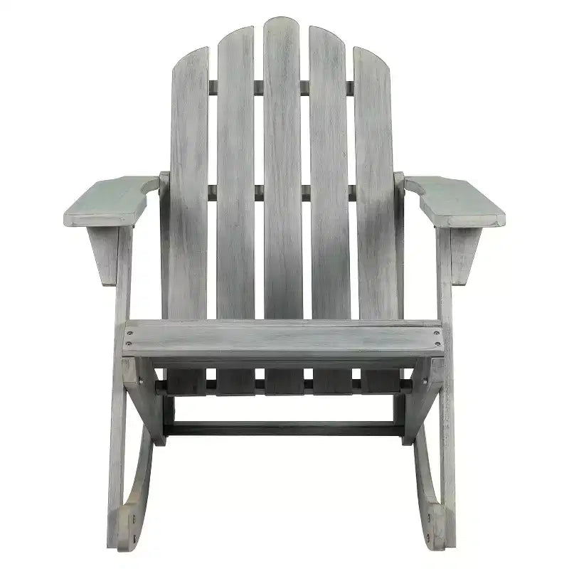 Fauteuil à bascule Adirondack classique en bois d'acacia pour terrasse Kiawah - JONATHAN Y