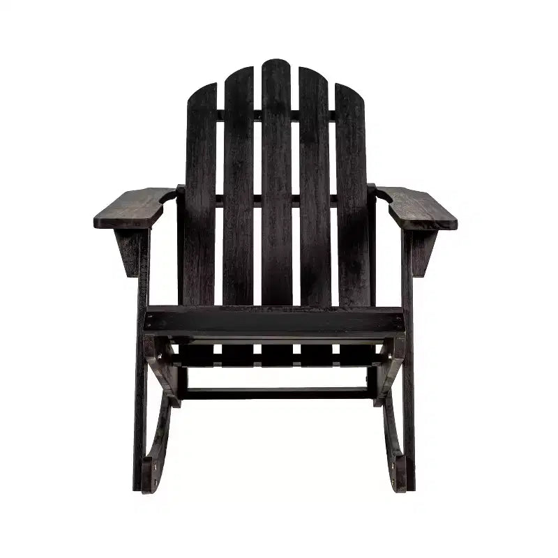 Fauteuil à bascule Adirondack classique en bois d'acacia pour terrasse Kiawah - JONATHAN Y