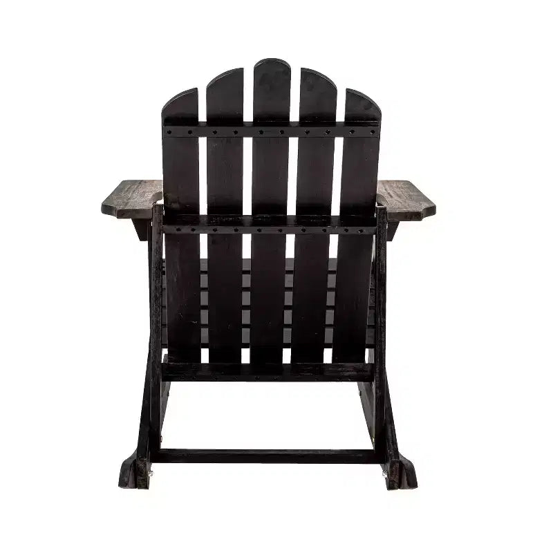 Fauteuil à bascule Adirondack classique en bois d'acacia pour terrasse Kiawah - JONATHAN Y