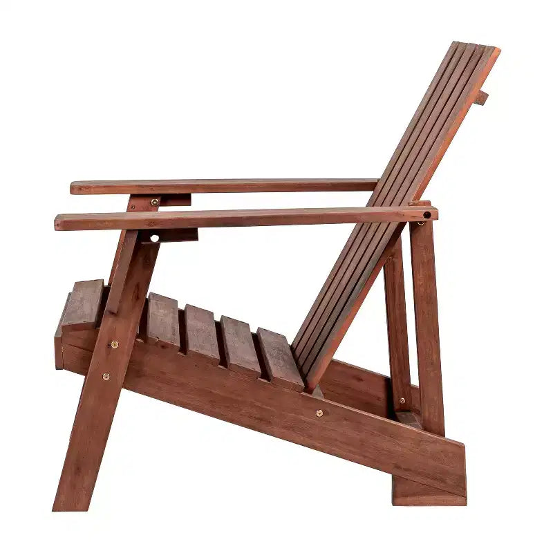 Sedia Adirondack moderna Irving in legno di acacia per esterni - JONATHAN Y