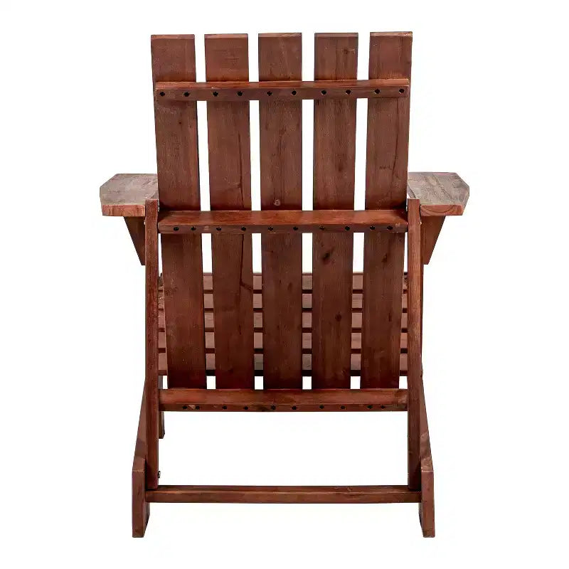 Sedia Adirondack moderna Irving in legno di acacia per esterni - JONATHAN Y