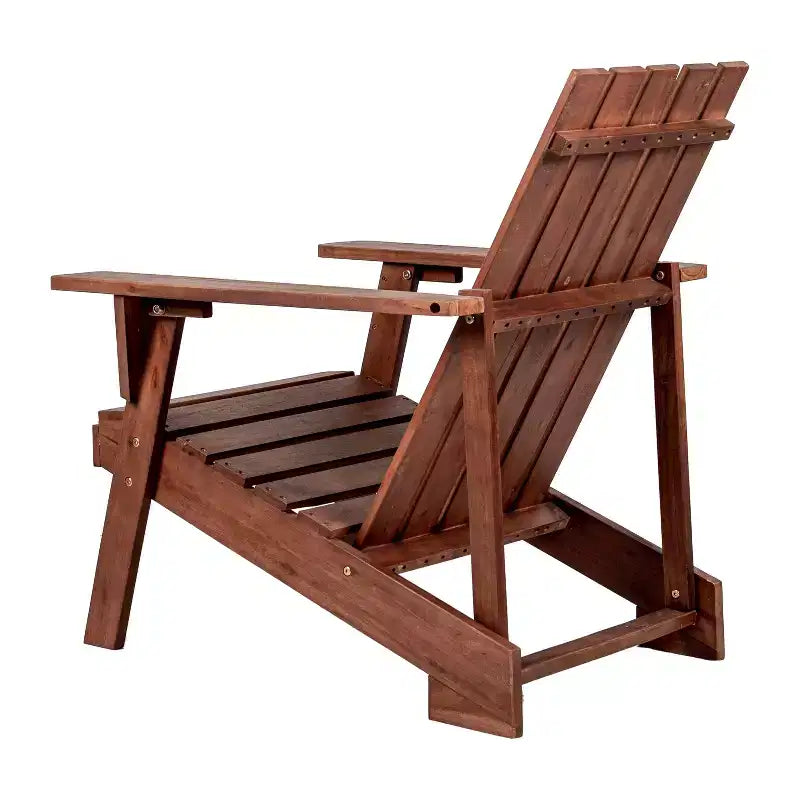 Sedia Adirondack moderna Irving in legno di acacia per esterni - JONATHAN Y