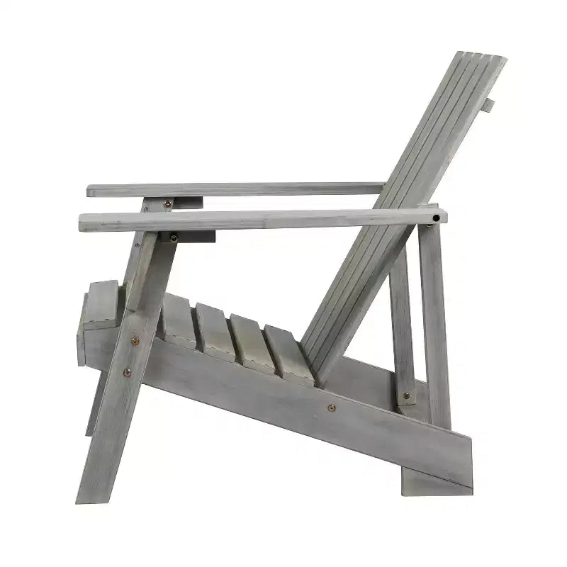 Sedia Adirondack moderna Irving in legno di acacia per esterni - JONATHAN Y