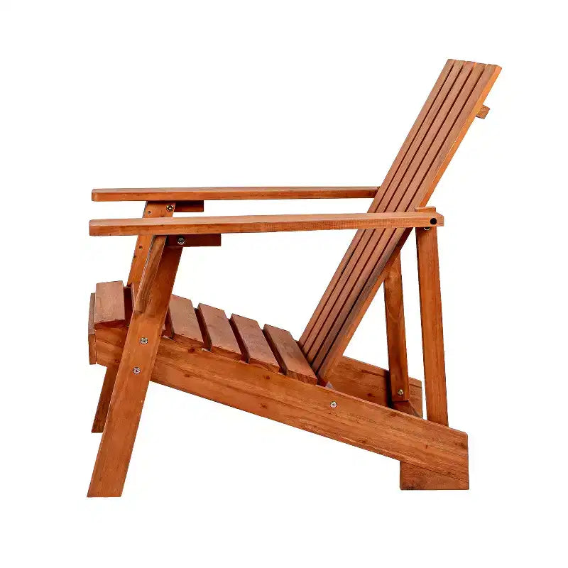 Sedia Adirondack moderna Irving in legno di acacia per esterni - JONATHAN Y