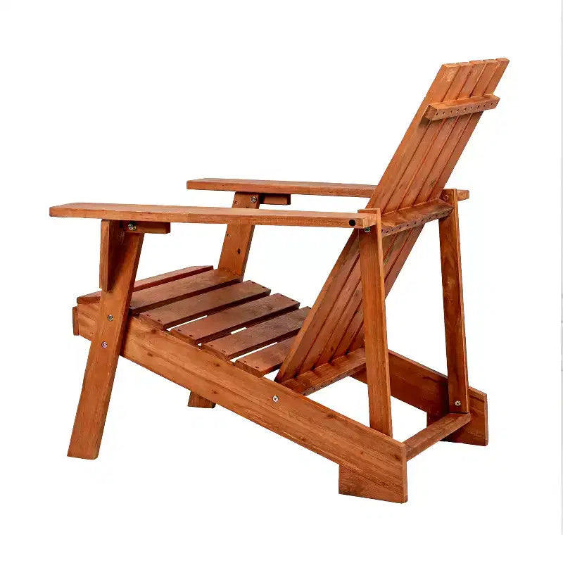 Sedia Adirondack moderna Irving in legno di acacia per esterni - JONATHAN Y