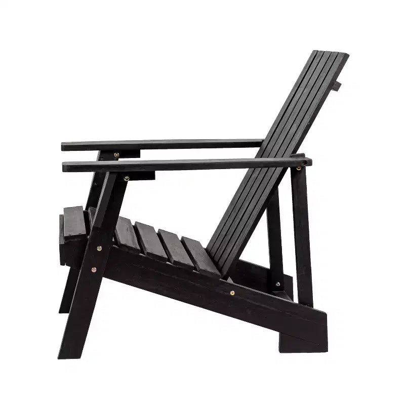 Sedia Adirondack moderna Irving in legno di acacia per esterni - JONATHAN Y
