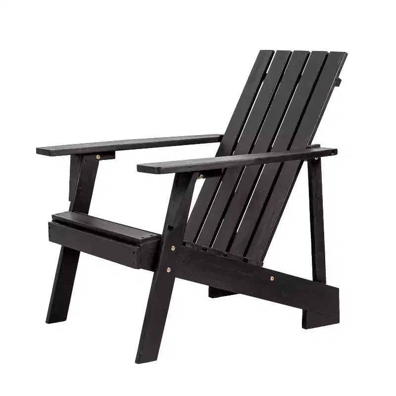 Irving Outdoor Patio Modern Acacia Wood Adirondack Chair - JONATHAN Y