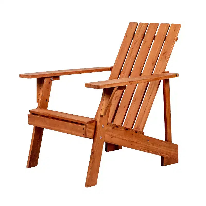 Chaise Adirondack moderne en bois d'acacia pour patio Irving - JONATHAN Y