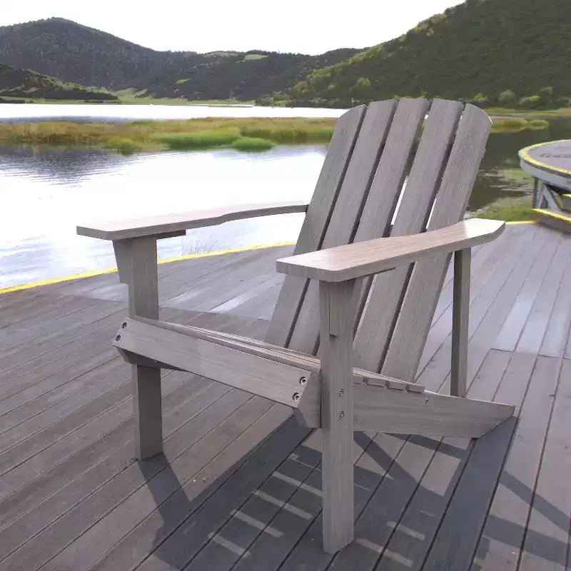 Chaise Adirondack traditionnelle en bois d'acacia pour patio Westport - JONATHAN Y
