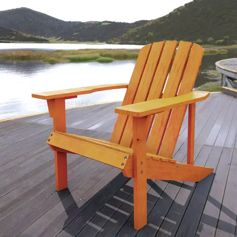 Chaise Adirondack traditionnelle en bois d'acacia pour patio Westport - JONATHAN Y
