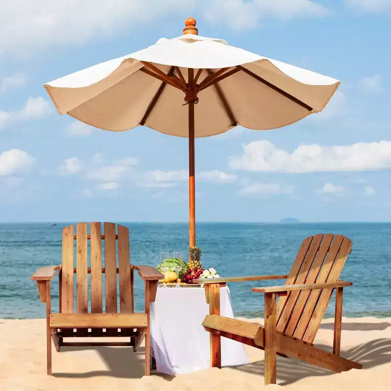 Chaise Adirondack traditionnelle en bois d'acacia pour patio Westport - JONATHAN Y