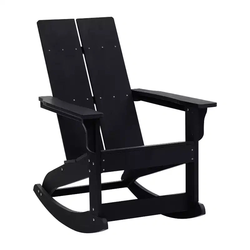 Set di mobili da giardino da 3 pezzi Merrick Lane Wellington Include sedie a dondolo Adirondack trattate UV resistenti alle intemperie e tavolino laterale
