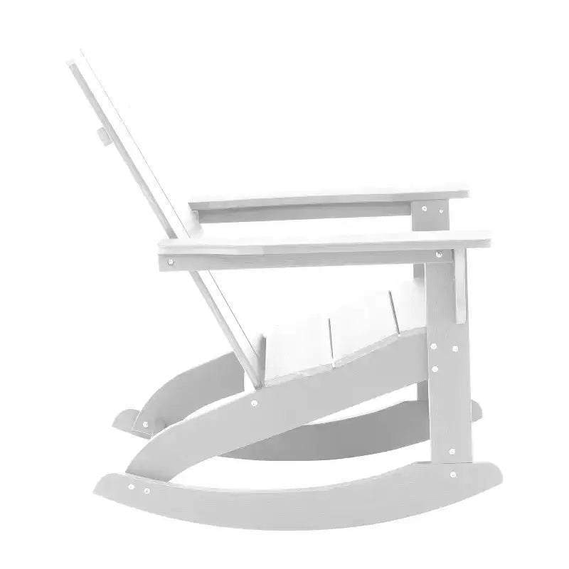 Set di mobili da giardino da 3 pezzi Merrick Lane Wellington Include sedie a dondolo Adirondack trattate UV resistenti alle intemperie e tavolino laterale