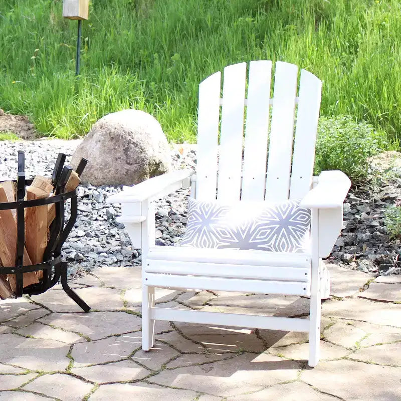 Sedia Adirondack da Esterno Stile Lago Sunnydaze con Portabicchieri