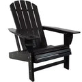 Sedia Adirondack da Esterno Stile Lago Sunnydaze con Portabicchieri