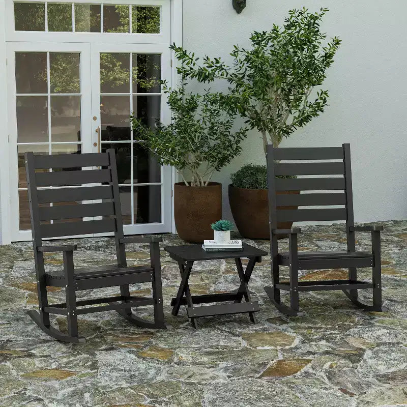 Merrick Lane – Table d'appoint pliante d'extérieur, table d'appoint Adirondack portable tous temps en PEHD