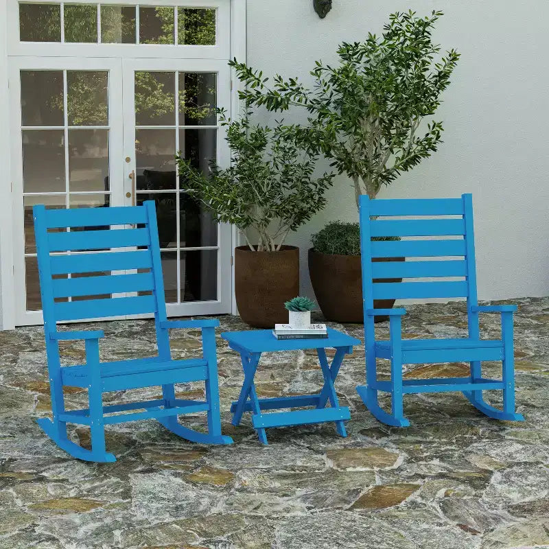 Merrick Lane – Table d'appoint pliante d'extérieur, table d'appoint Adirondack portable tous temps en PEHD