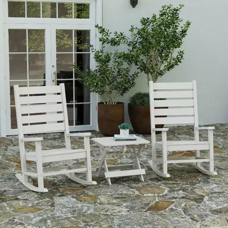 Merrick Lane – Table d'appoint pliante d'extérieur, table d'appoint Adirondack portable tous temps en PEHD
