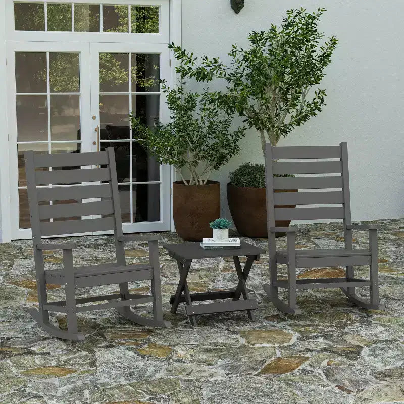 Merrick Lane – Table d'appoint pliante d'extérieur, table d'appoint Adirondack portable tous temps en PEHD