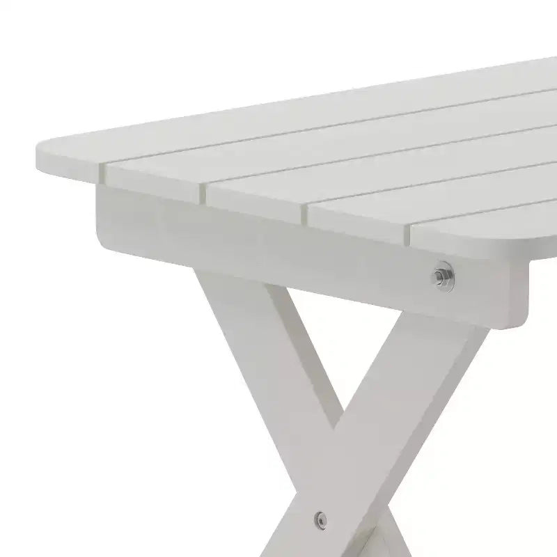 Tavolino laterale pieghevole per esterni Flash Furniture Halifax, tavolino laterale Adirondack portatile in HDPE per tutte le stagioni