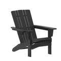 Flash Furniture Sedia Adirondack Halifax con Portabicchiere, Sedia Adirondack in HDPE Resistente alle Intemperie