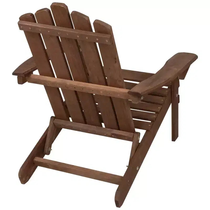 Sedia Adirondack pieghevole classica in legno marrone Northlight 36