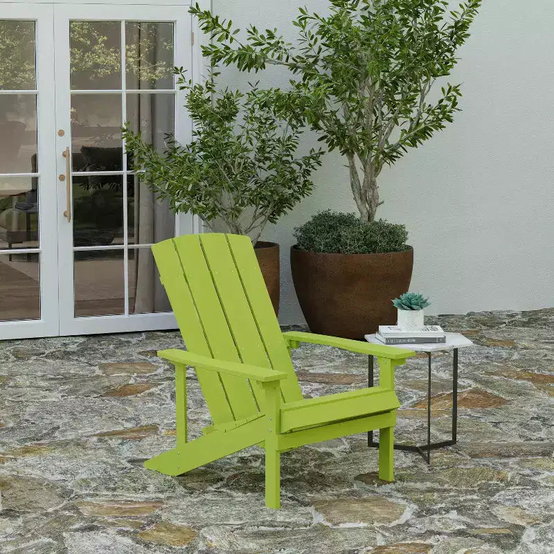 Sedia Adirondack Merrick Lane in legno di poliresina per tutte le stagioni