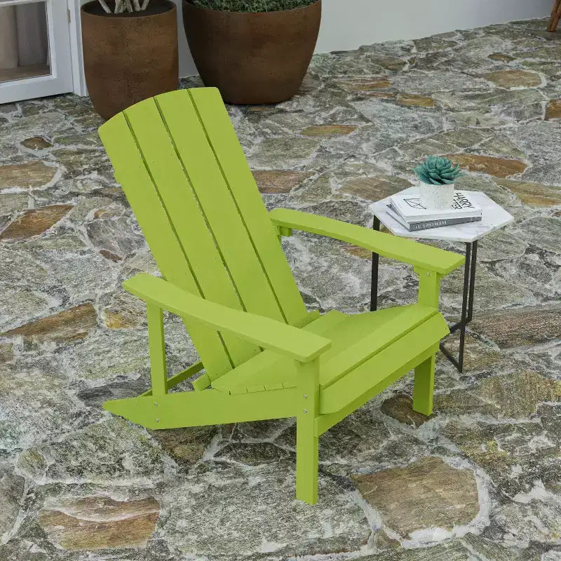 Sedia Adirondack Merrick Lane in legno di poliresina per tutte le stagioni
