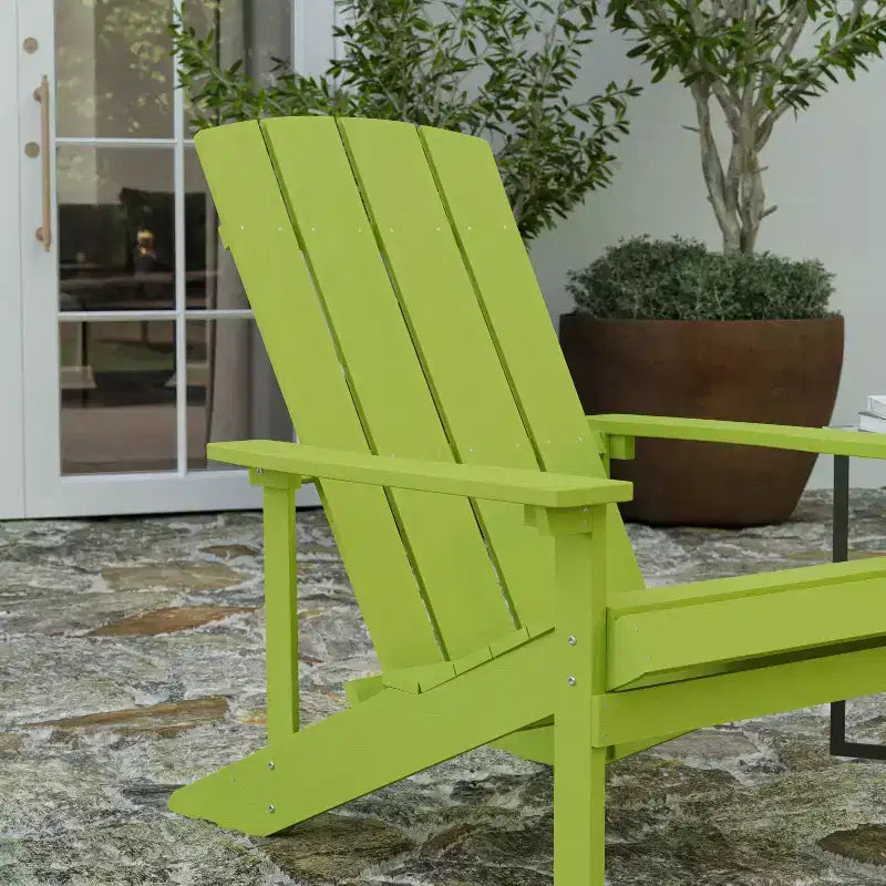 Sedia Adirondack Merrick Lane in legno di poliresina per tutte le stagioni