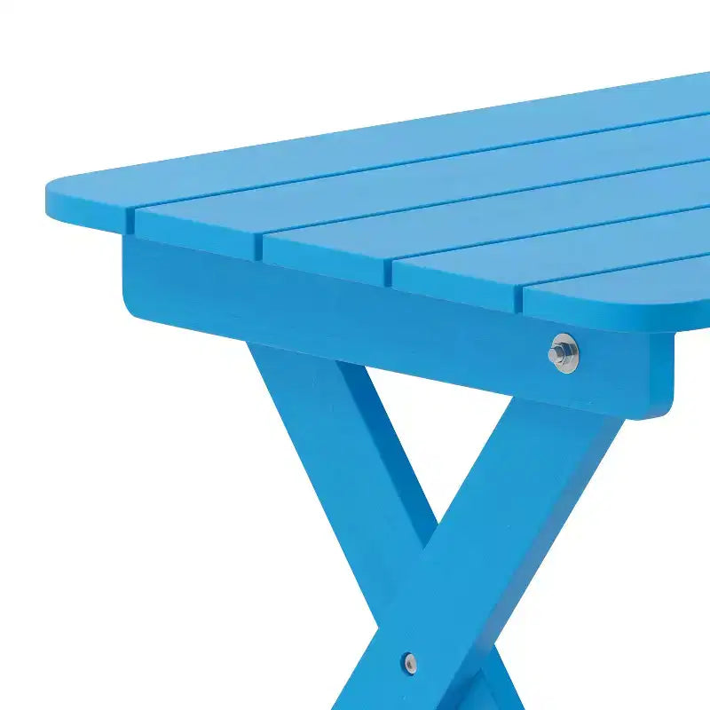 Tavolino pieghevole portatile Emma e Oliver Adirondack in HDPE per uso interno/esterno