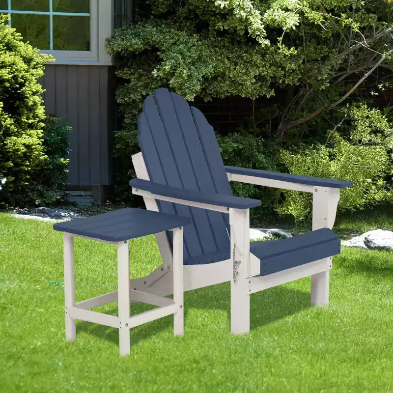 Aoodor Adirondack Tavolino da Esterno Quadrato per Patio, Tavolini da Esterno in HDPE da 48 cm, Tavolino Resistente alle Intemperie per Patio, Giardino, Piscina