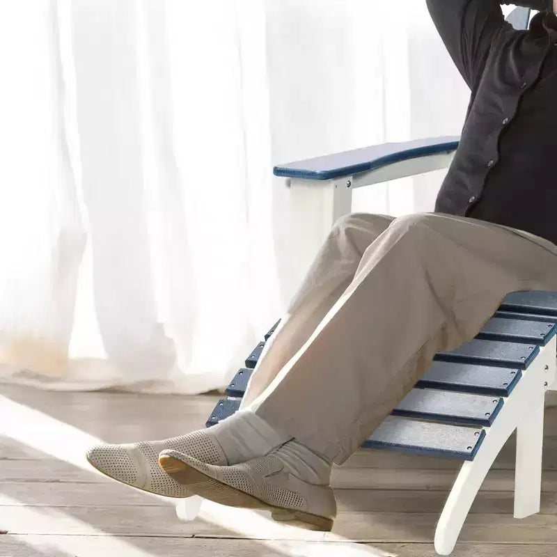 Aoodor Ottoman de jardin Adirondack – Repose-pieds de patio en HDPE résistant aux intempéries pour une relaxation ultime