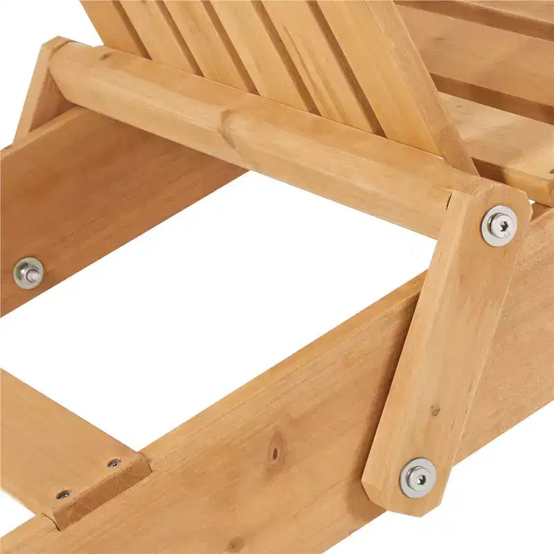 Yaheetech Sedia Pieghevole Adirondack in Legno Massello Sedia da Giardino Resistente alle Intemperie