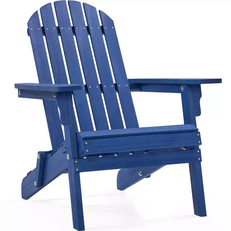 Yaheetech Sedia Pieghevole Adirondack in Legno Massello Sedia da Giardino Resistente alle Intemperie