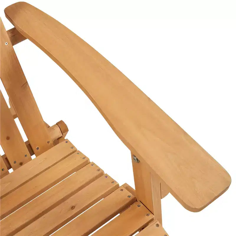 Yaheetech, set di 2 sedie pieghevoli Adirondack in legno massello per esterni