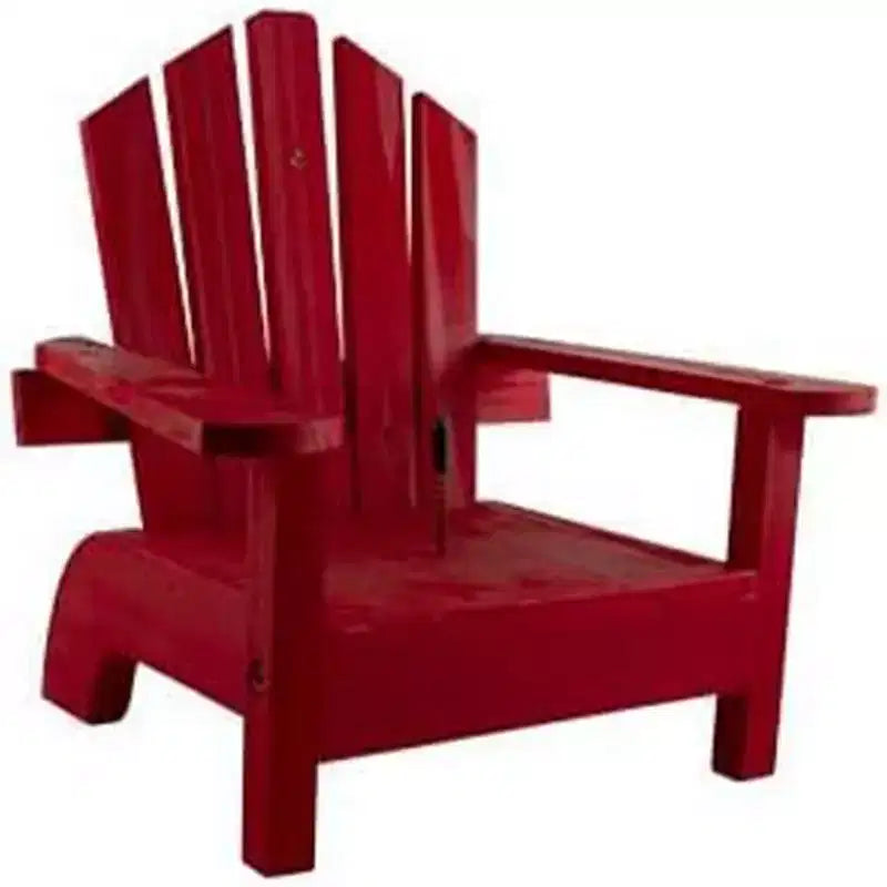 Mangiatoia per scoiattoli a forma di sedia Adirondack rossa Woodlink Lake & Cabin