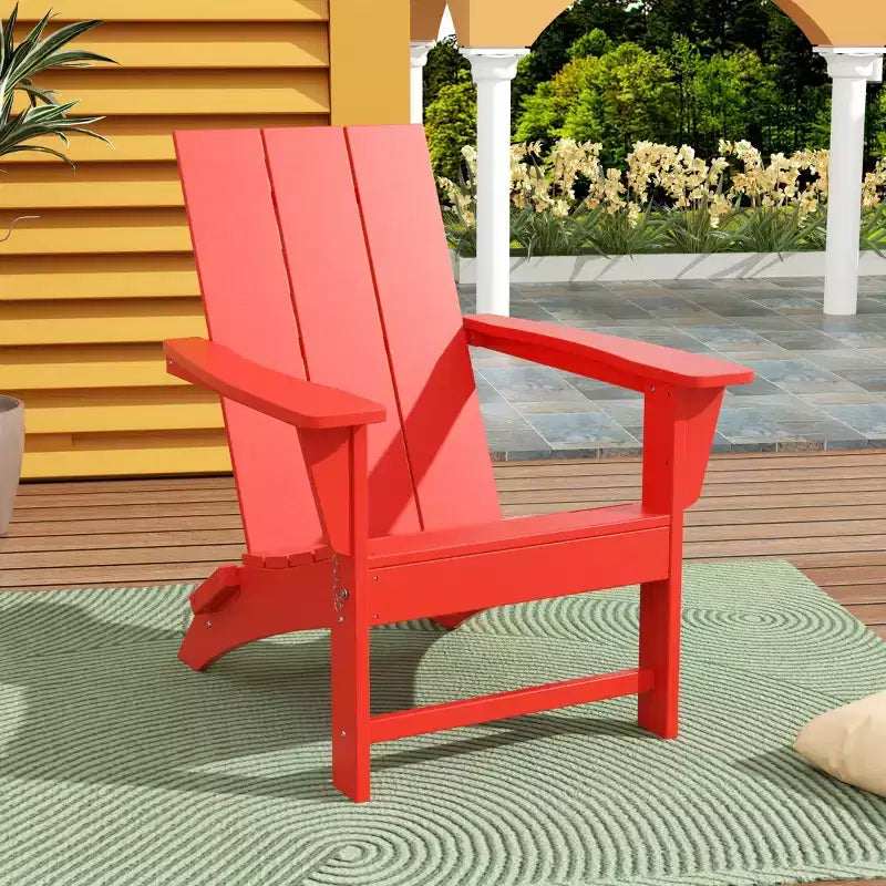 Chaise Adirondack pliante moderne d'extérieur WestinTrends Ashore