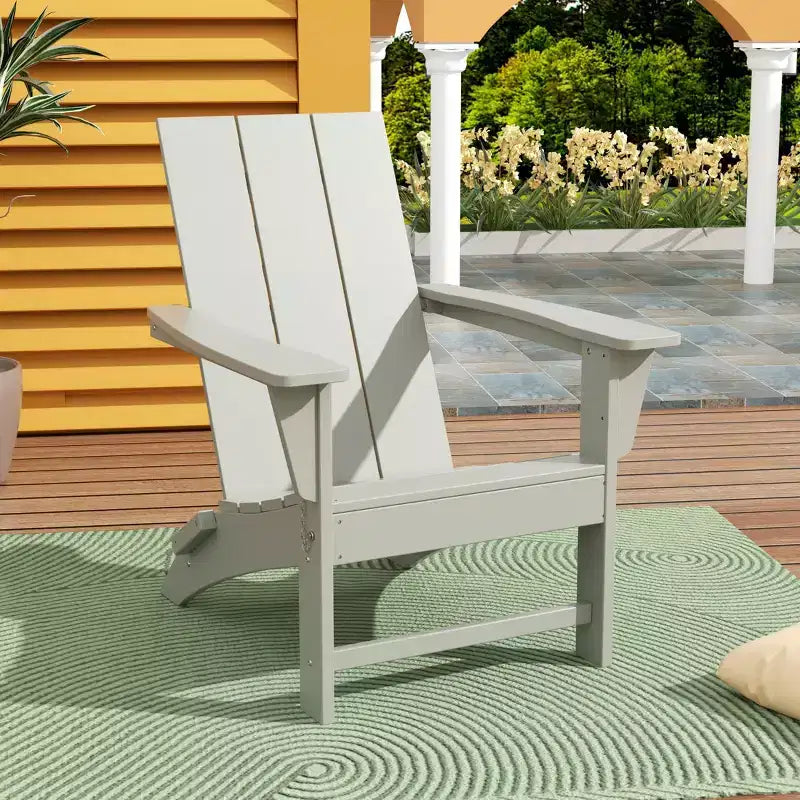 Chaise Adirondack pliante moderne d'extérieur WestinTrends Ashore