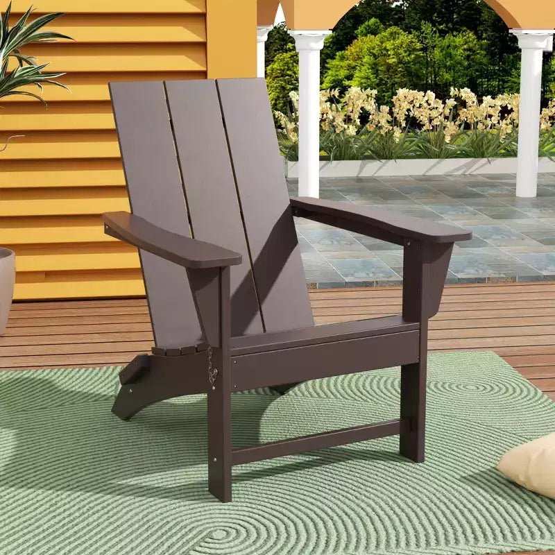 Chaise Adirondack pliante moderne d'extérieur WestinTrends Ashore