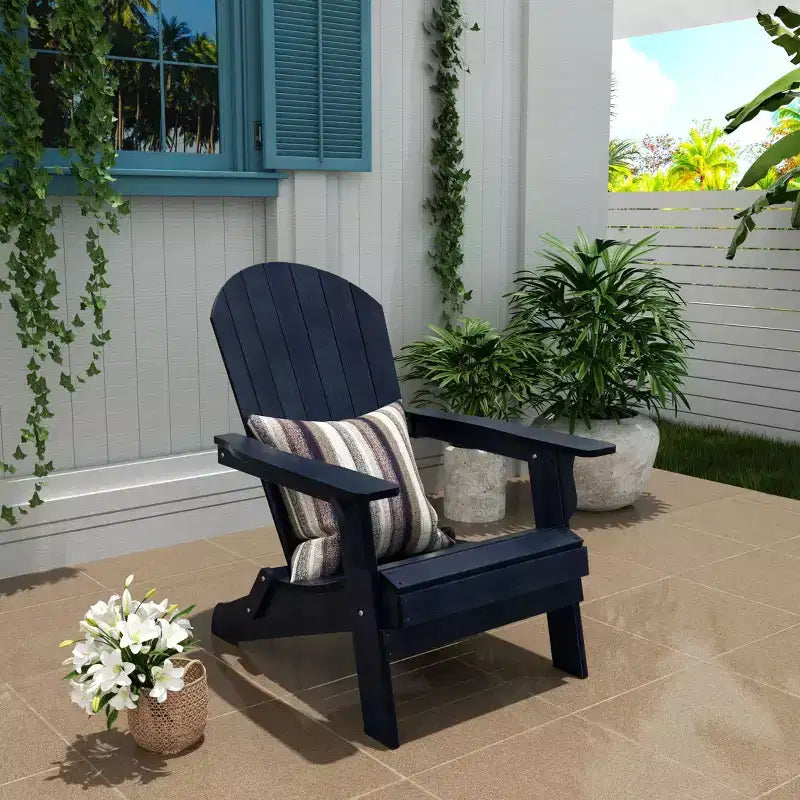 WestinTrends Dylan HIPS Chaise Adirondack pliante d'extérieur