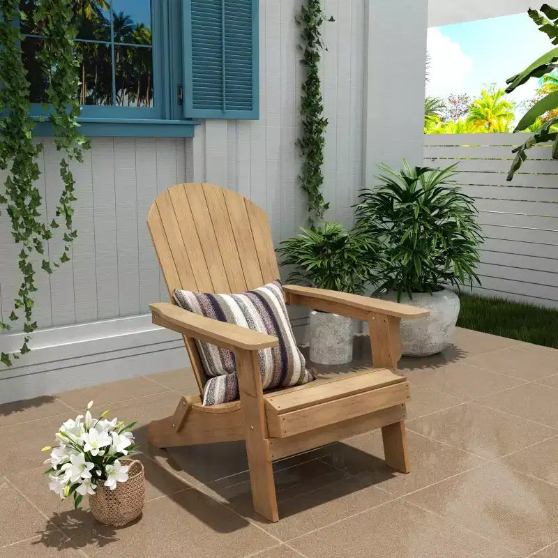 WestinTrends Dylan HIPS Chaise Adirondack pliante d'extérieur