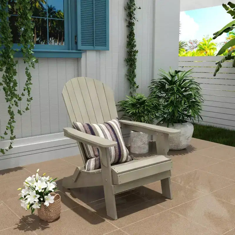WestinTrends Dylan HIPS Chaise Adirondack pliante d'extérieur