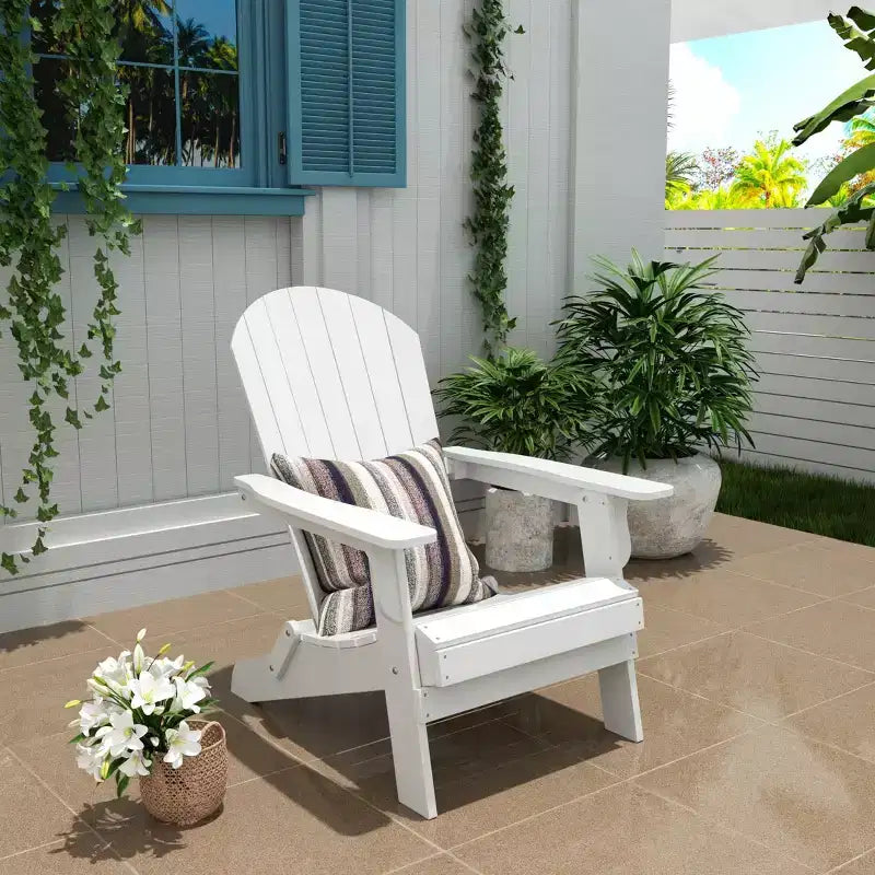 WestinTrends Dylan HIPS Chaise Adirondack pliante d'extérieur
