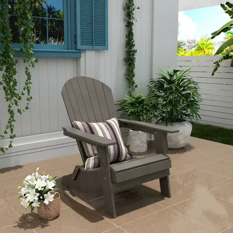WestinTrends Dylan HIPS Chaise Adirondack pliante d'extérieur