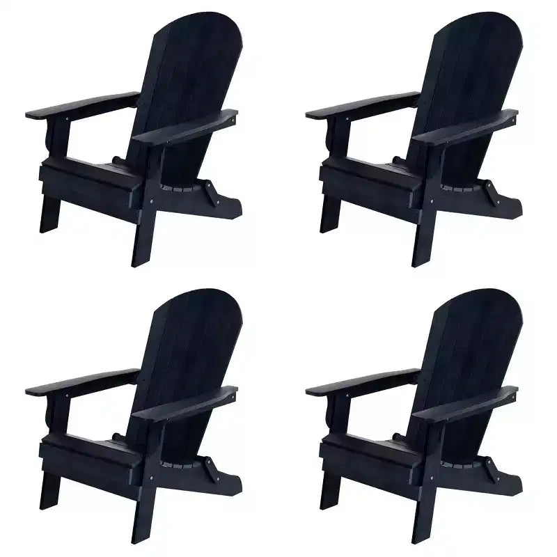 WestinTrends Tuscany Set di 4 Sedie Adirondack Pieghevoli da Esterno in HIPS