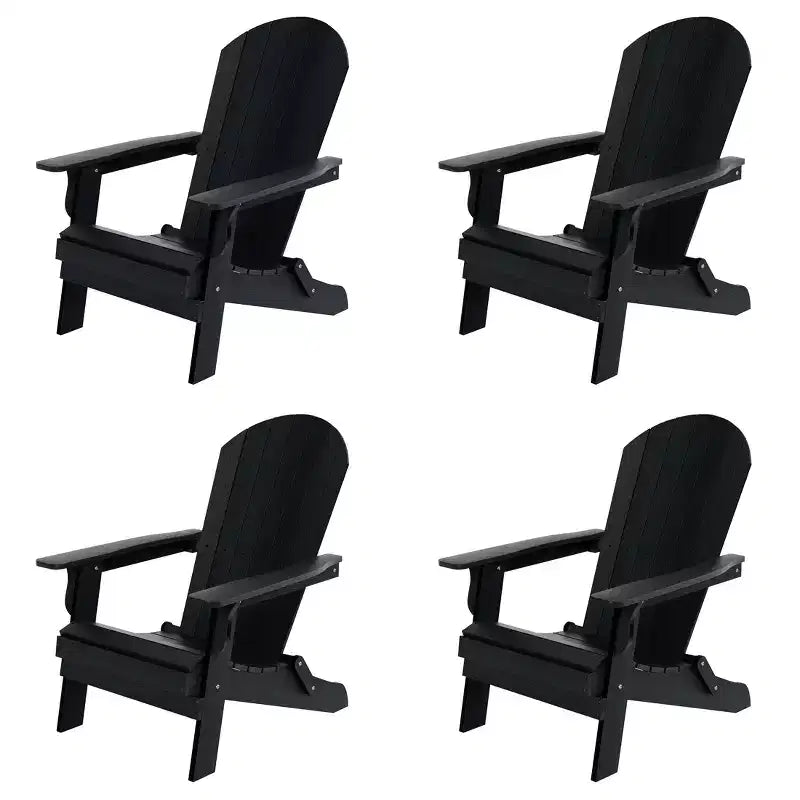 WestinTrends Tuscany Set di 4 Sedie Adirondack Pieghevoli da Esterno in HIPS