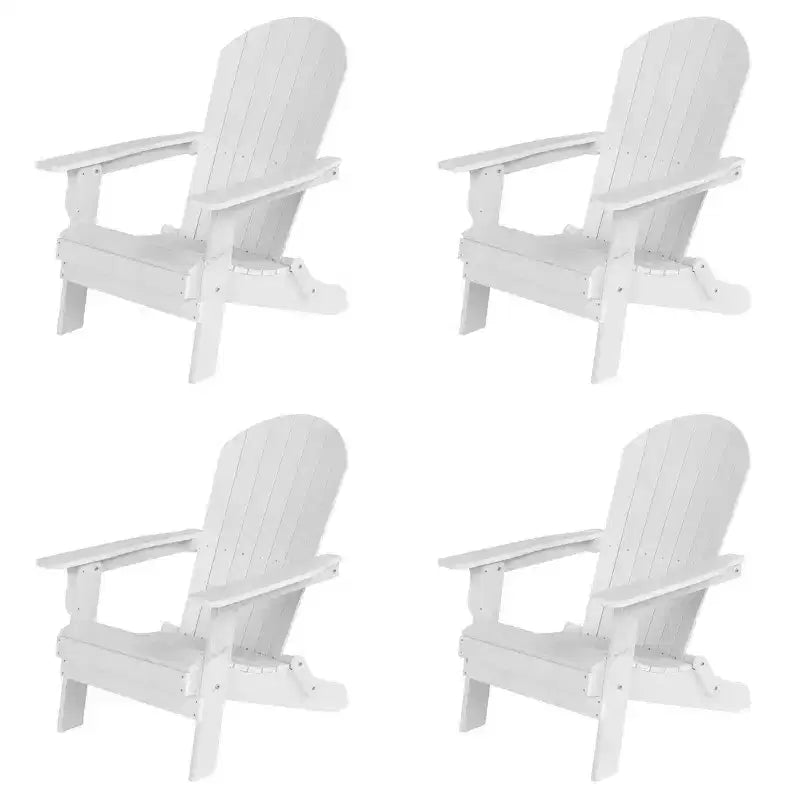 WestinTrends Tuscany Set di 4 Sedie Adirondack Pieghevoli da Esterno in HIPS