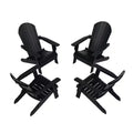 WestinTrends Tuscany HIPS Outdoor Folding Adirondack Chair (Set of 4)