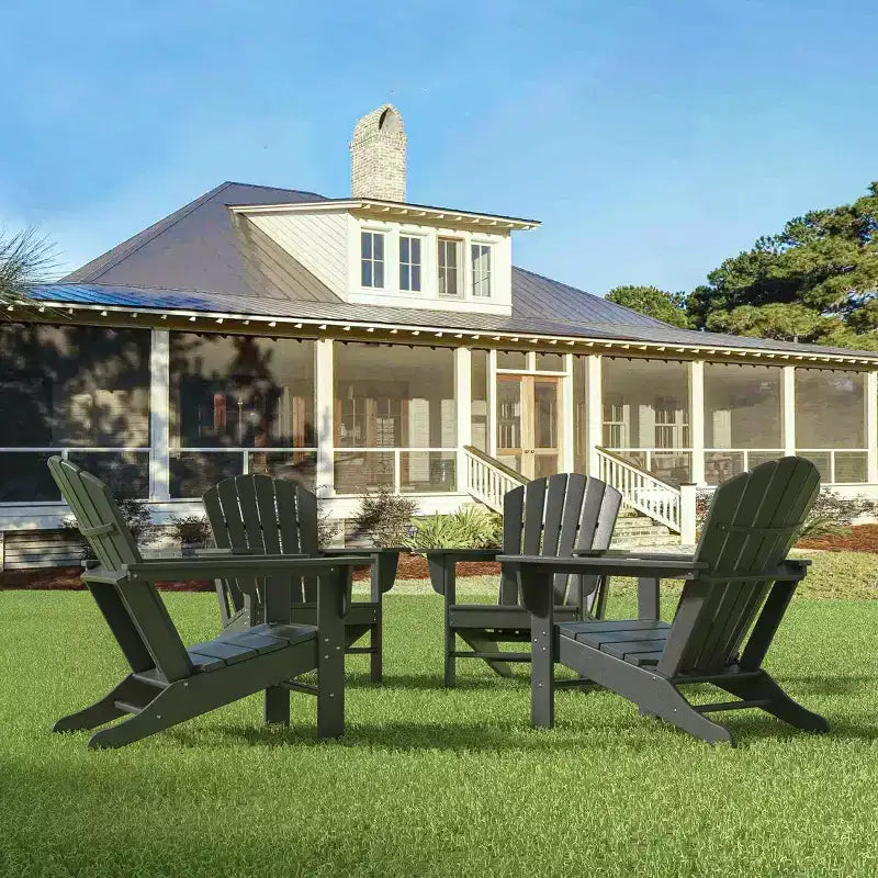 WestinTrends Chaises Adirondack d'extérieur en PEHD Dylan pour patio (Lot de 4)